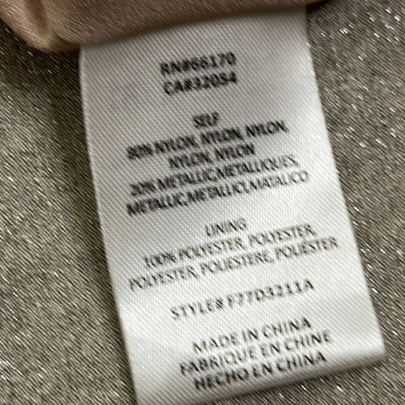 Anthropology elevenses beige shimmer pleated mini dress size 2 - Picture 8 of 10